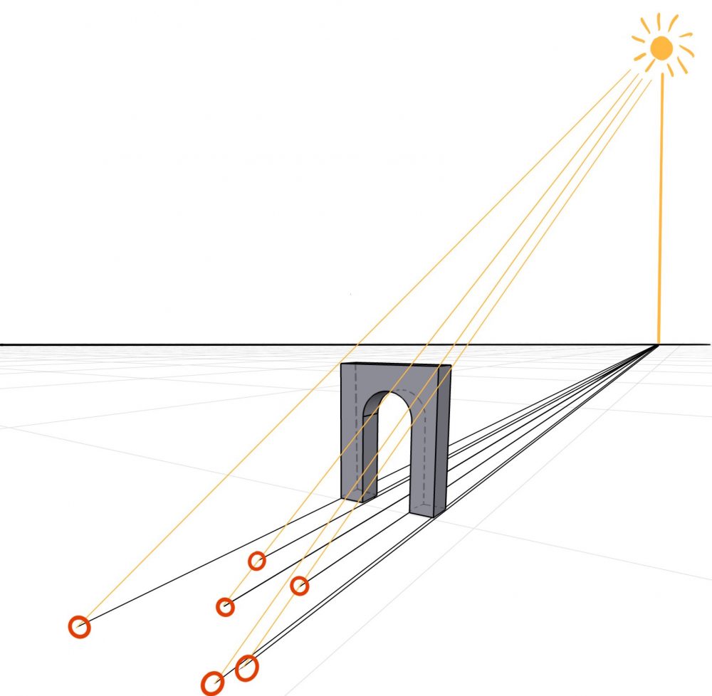 highlights shadows and cast shadows in drawings