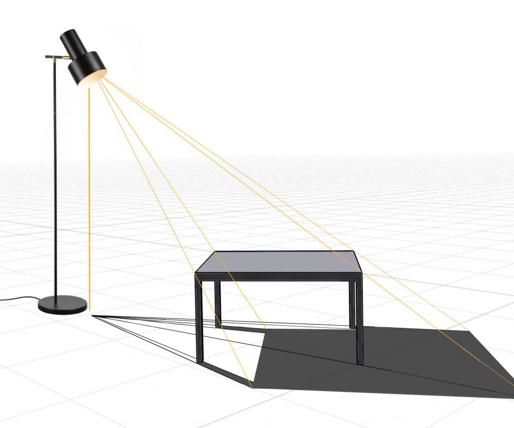 highlights shadows and cast shadows in drawings