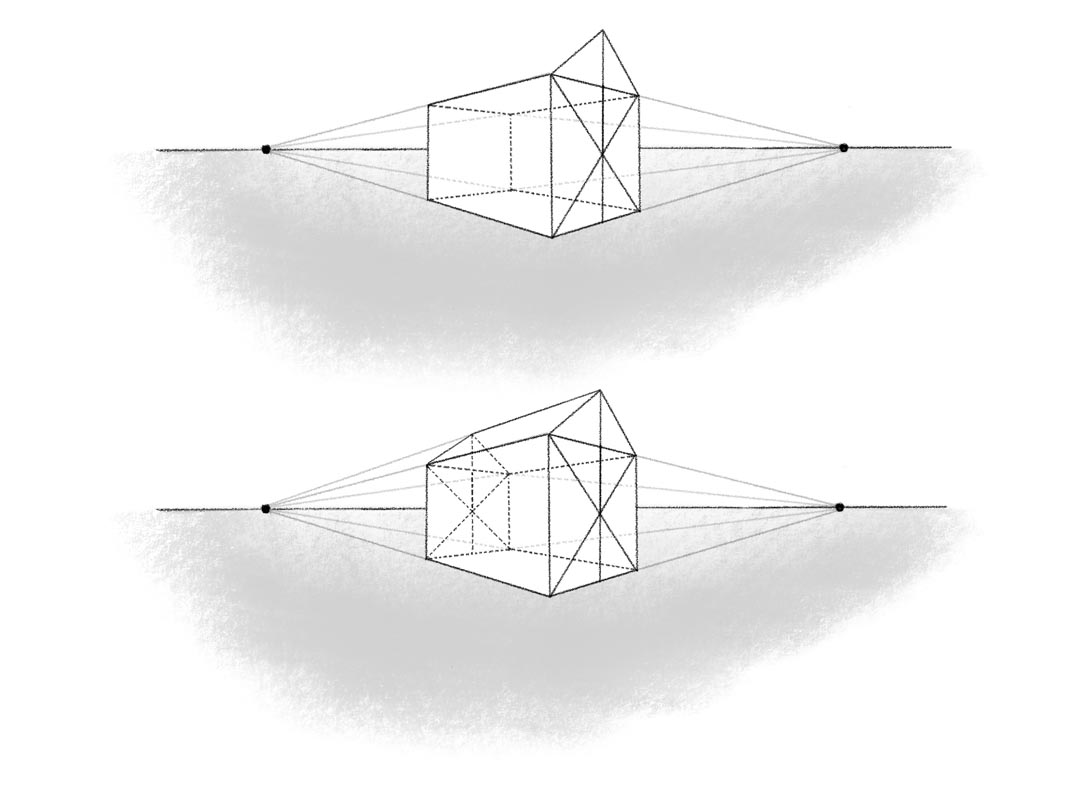 Two Point Perspective Drawing - Art and Architecture