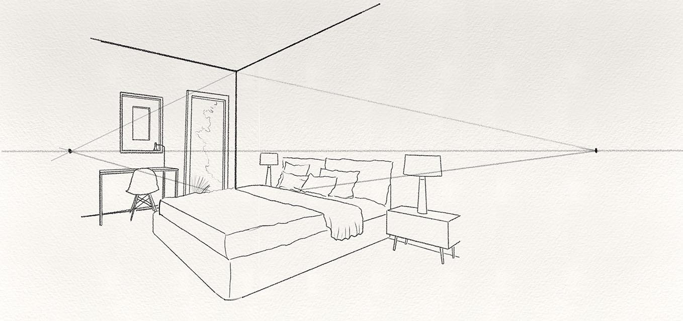 8 Step By Step Examples Of Two Point Perspective Drawing