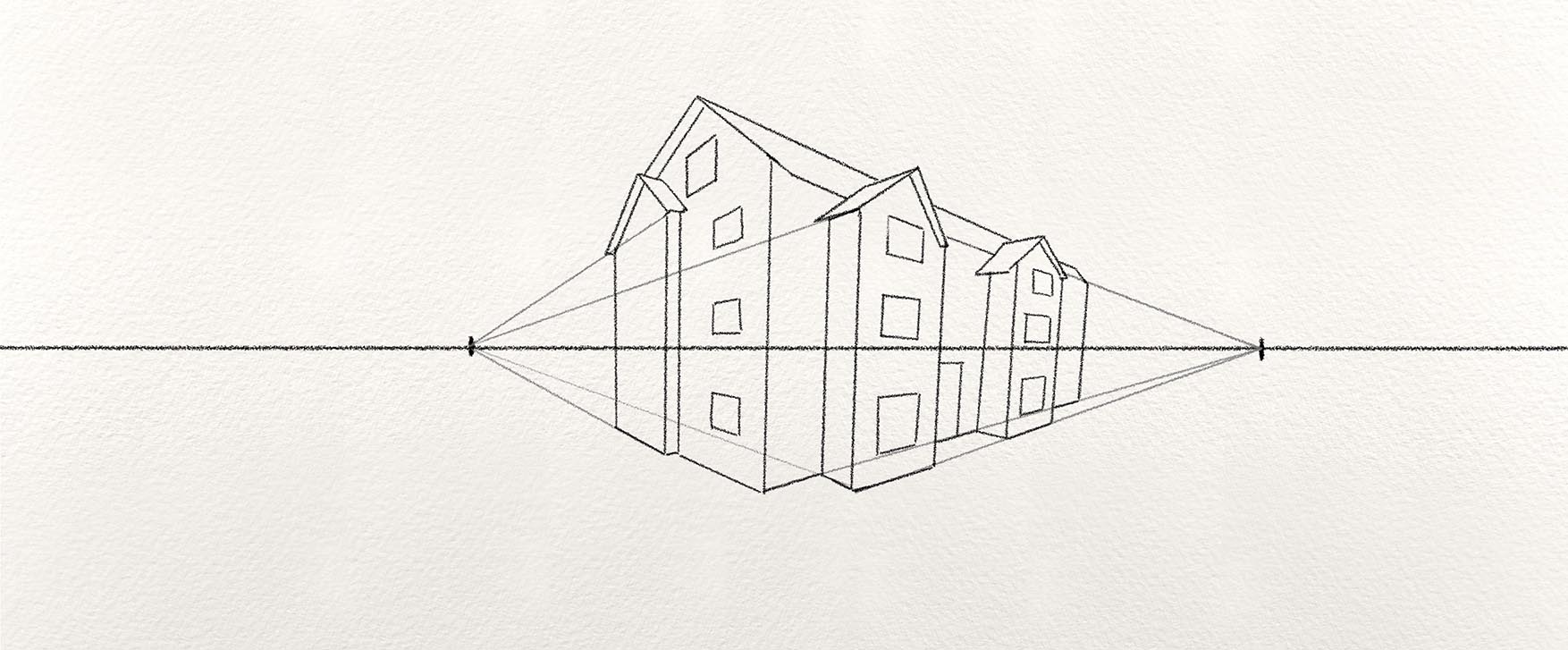 8 Step By Step Examples Of Two Point Perspective Drawing