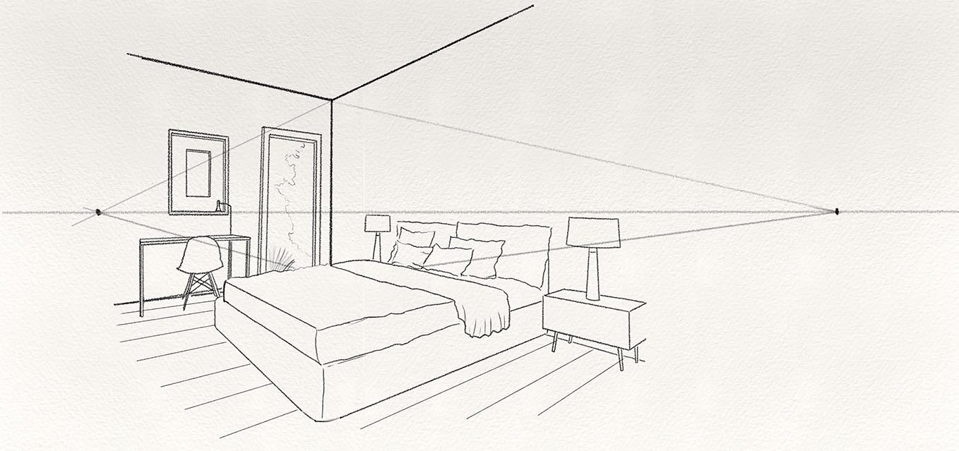 8 Step By Step Examples Of Two Point Perspective Drawing