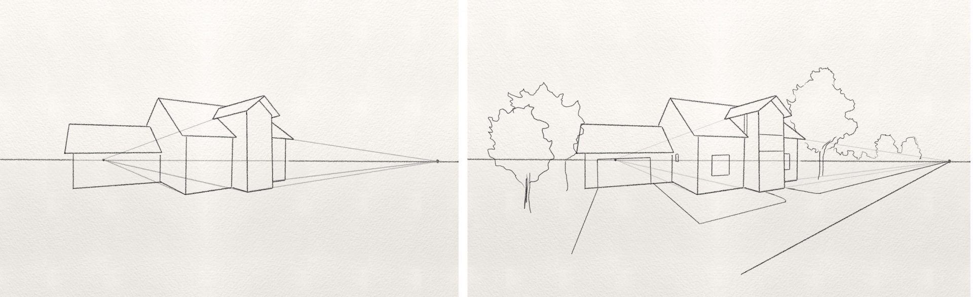 Two Point Perspective Drawing - Art and Architecture