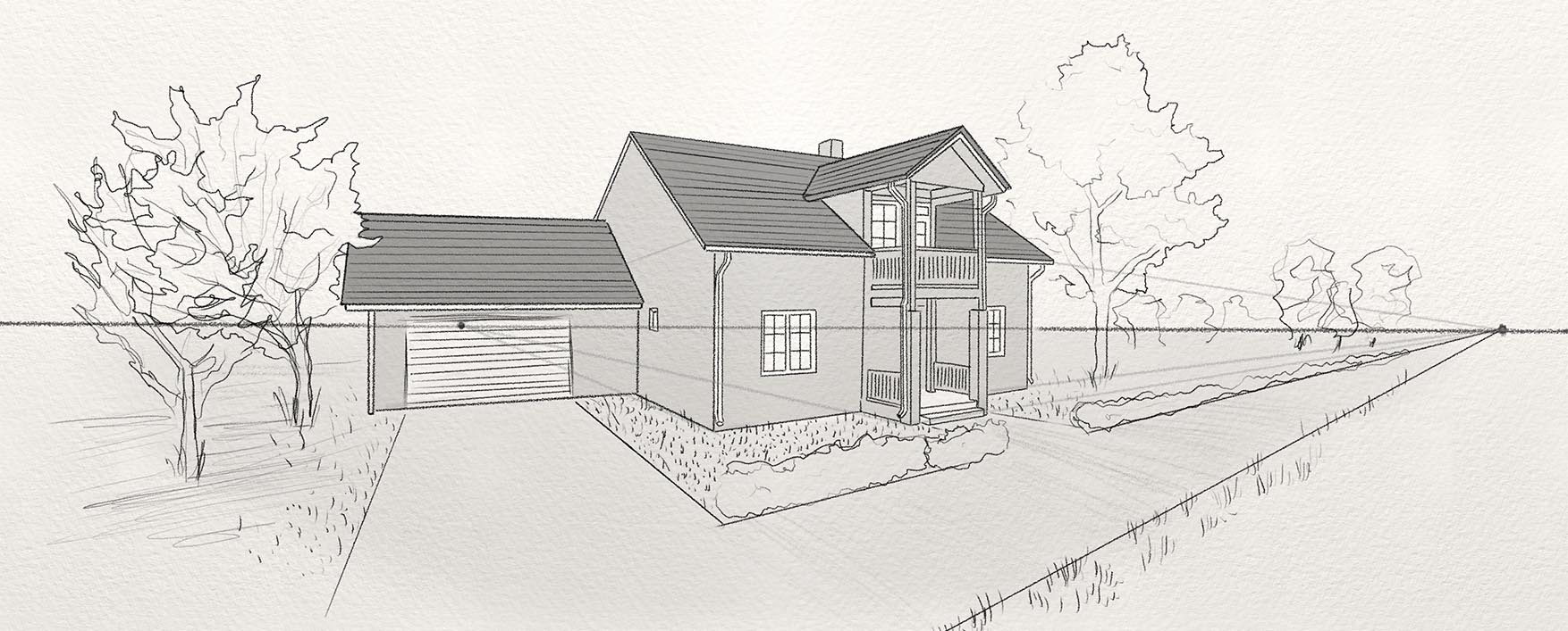 8 Step By Step Examples Of Two Point Perspective Drawing