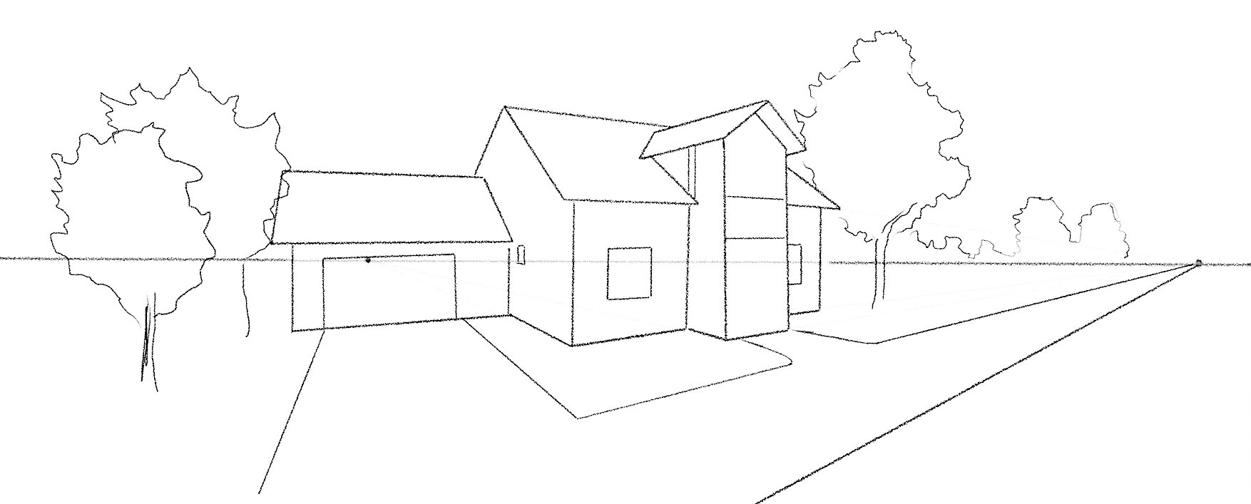 8 Step By Step Examples Of Two Point Perspective Drawing
