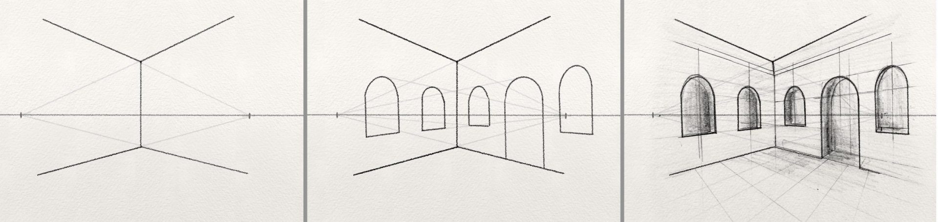 8 Step By Step Examples Of Two Point Perspective Drawing