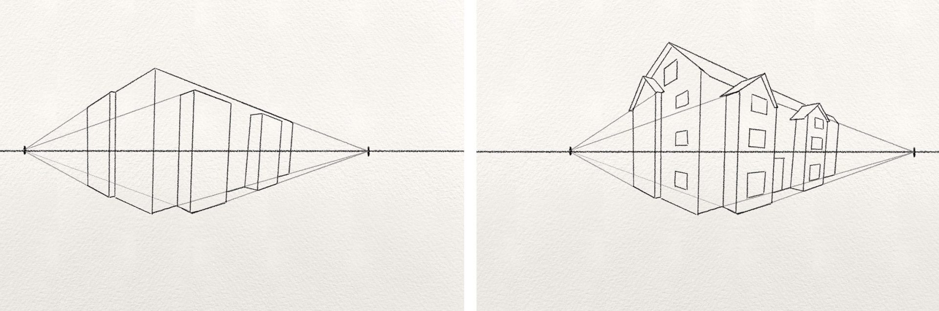 Two Point Perspective Drawing - Art and Architecture