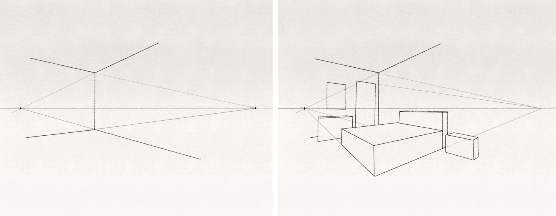 Two Point Perspective Drawing - Art and Architecture