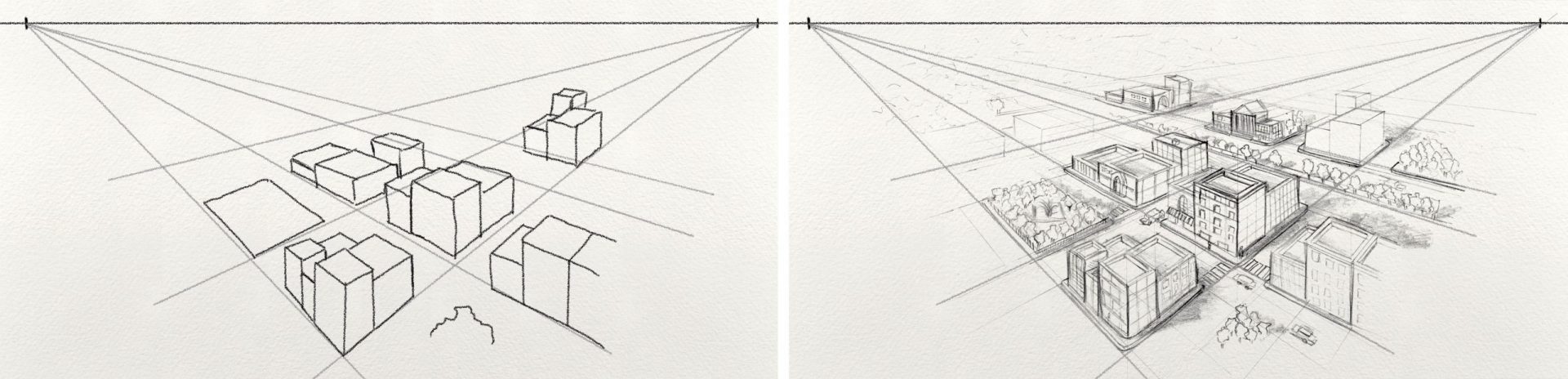 Two Point Perspective Drawing - Art and Architecture