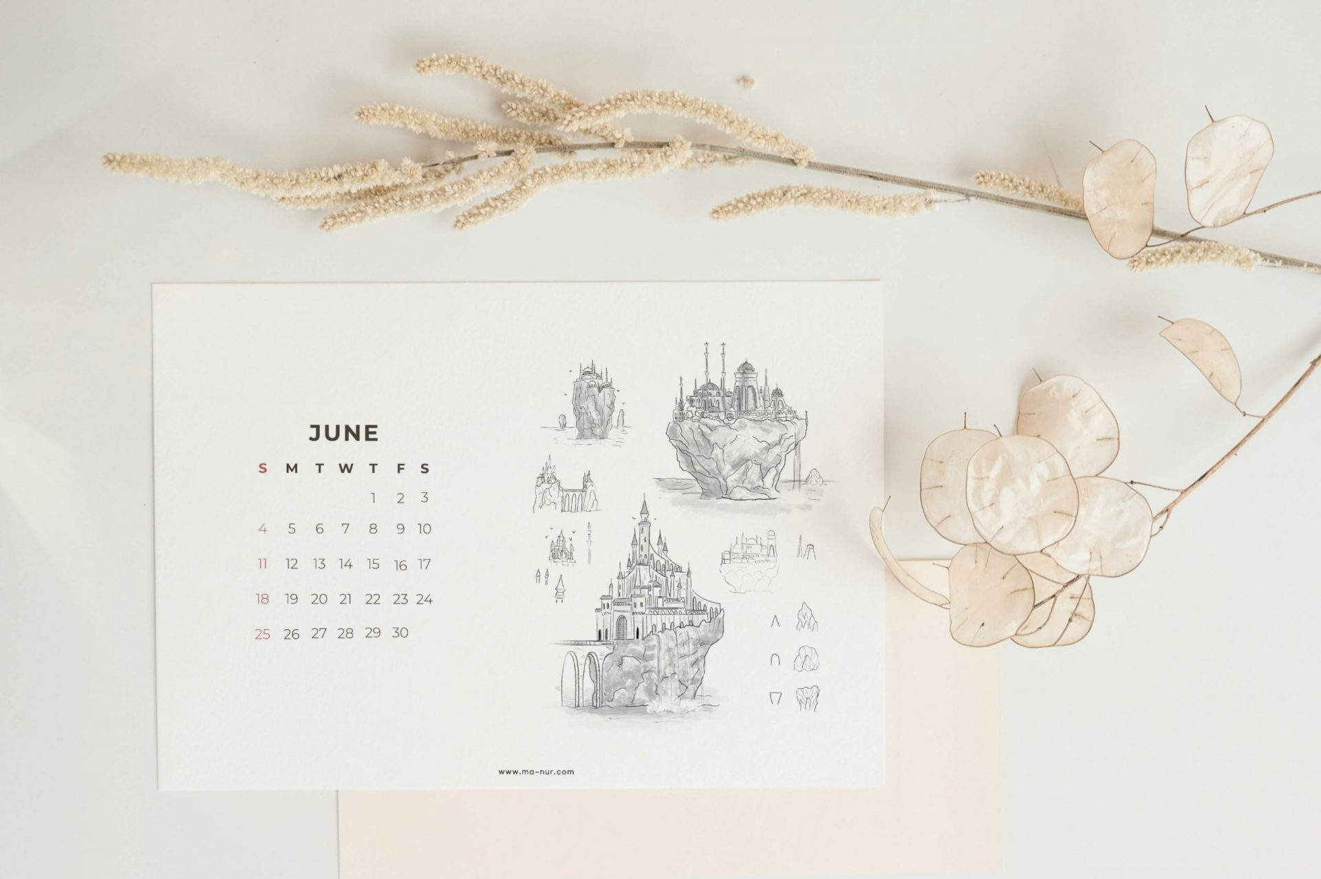 Illustrated Printable Calendar 2023